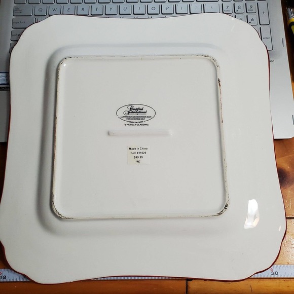 Certified International Pamela Gladding Tuscan Rooster Large Ceramic Platter - Picture 5 of 5